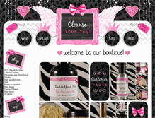 Tablet Screenshot of cleanseyoursoul.com